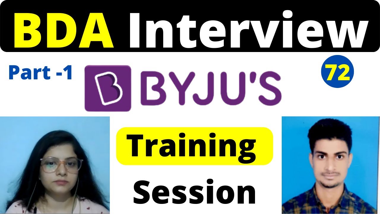 Byju's Bda Interview Training #72 | Byju's interview questions and ...