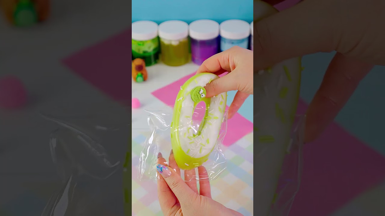 Taba SQUISHY ASMR Donut #asmr #slime #squishy #diy #satisfying