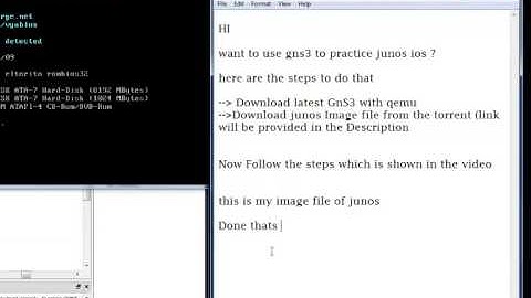 JUNOS with GNS3
