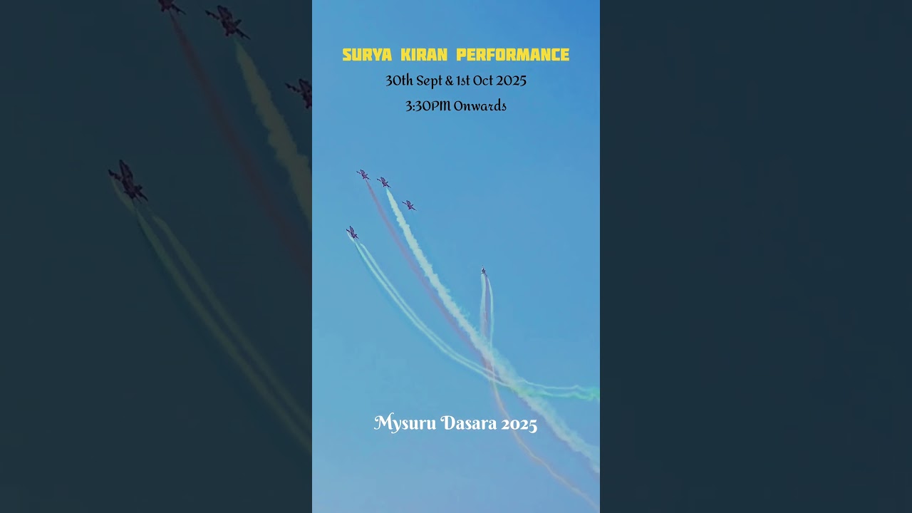 Mysuru Dasara 2025 | Surya Kiran Team Performance at Mysore 