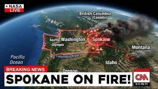 #breakingnews Washington's 2nd Largest City Burns—640 Structures Lost, 62,000 Evacuated
