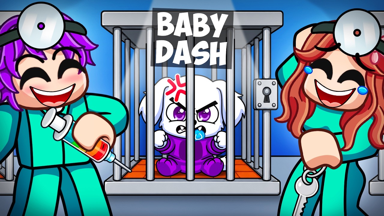 Baby Dash is a DOG in Roblox Escape The Dog Pound...