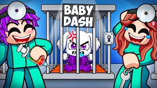 Baby Dash is a DOG in Roblox Escape The Dog Pound...