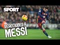 AFICIONADOS DEL FC BARCELONA REACCIONAN A LOS MEJORES GOLES DE FALTA DE LEO MESSI