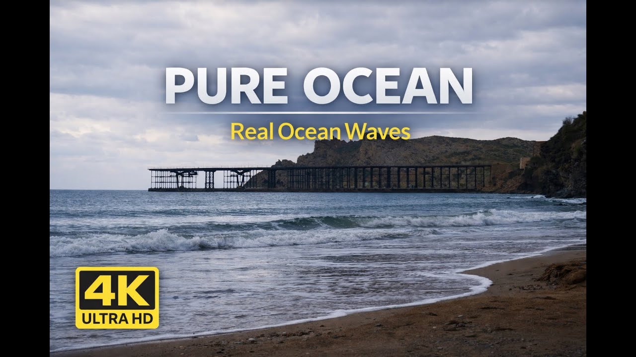 🌊 Ocean Waves for Sleep • Pure Sound • No Music • 10 Hours