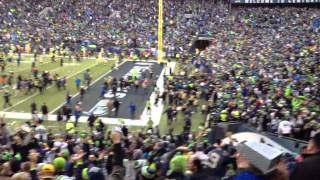 Russell Wilson TOUCHDOWN Pass to Jermaine Kearse !! OT Winner NFC Championship Seahawks vs Packers