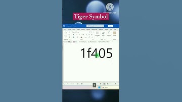 How to Make Tiger Symbols in MS Word 🐯🔥📣 Wow! 😲 #msword  #tiger #symbol #shorts #youtubeshorts