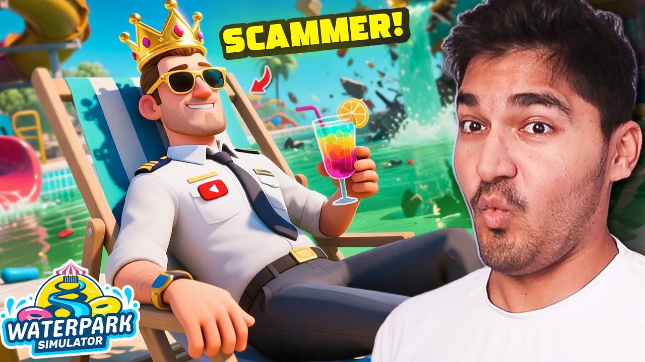 My First Employee SCAMMED Me! | Waterpark Simulator [EP.2]