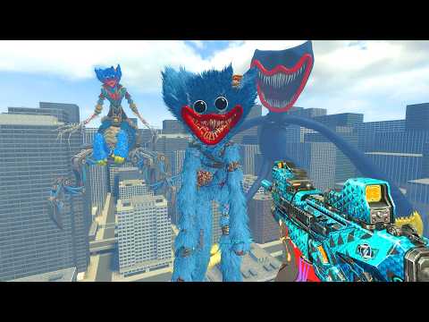 NO ESCAPE! SCARY HUGGY WUGGY FROM POPPY PLAYTIME RULES THE CITY! | GARRY'S MOD