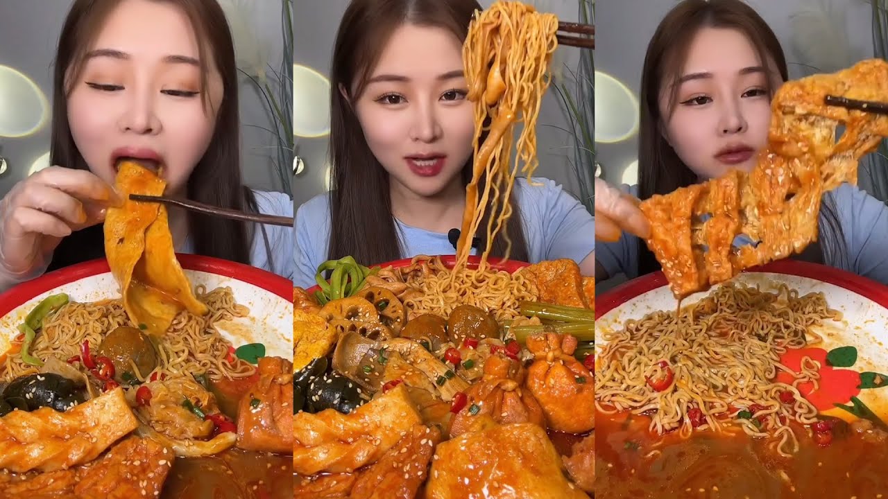 ASMR Mukbang Pedas Gila Yummy Sebalak Mie Enak Sekali Makanan Korea Makecoh