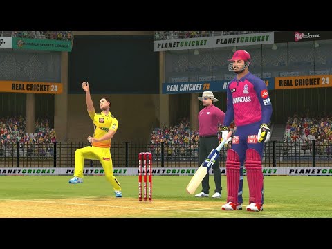 LAST OVER THRILLER 🔥| CSK VS RR | REAL CRICKET 24 • MATCH -4 | TATA IPL ...