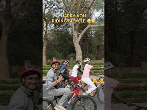 Marry Kom Spotted Riding Bicycle 😳