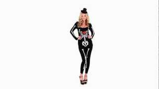 Dreamgirl 360 Dancing Skeleton Diva Costume Style 8340
