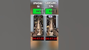 iPhone 16 vs Galaxy S24 🔋 One Died FAST... The Other? INSANE! ⚠️#shorts #viralvideo