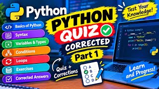 Python Quiz for Beginners | Part 1 | Python Basics Quiz with Answers