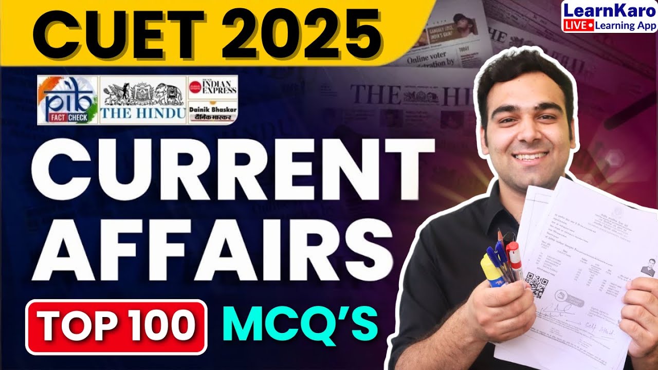 CUET 2025 | Static GK and Current Affairs | Most Important MCQs🔥 #cuet ...