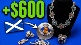 Jewelry Flipping — Scottish Citrine Brooch & Vintage Jewelry