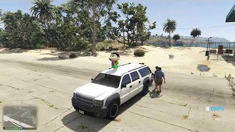 Franklin Blue Gang Try To Find shinchan green gang ln GTA 5!