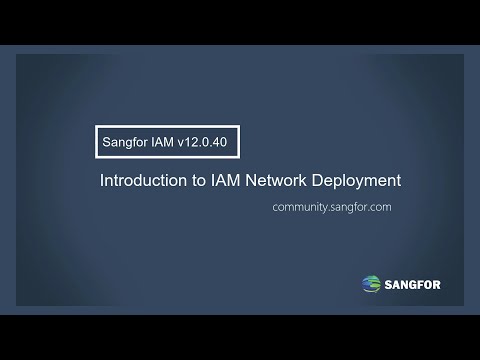 Sangfor IAM Introduction to the Network Deployment