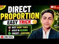 Direct proportion slove in short trick #easy #trickshots