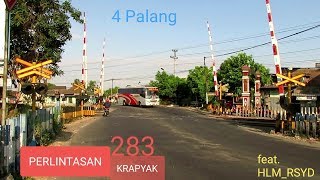 Perlintasan Kereta Api JPL 283 Krapyak, Klaten. Sore Hari