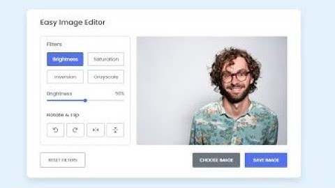 Build An Image Editor in HTML CSS & JavaScript #html #css  #javascript