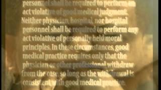 The Conscience Clause   The AMA And the Right of Conscience   Anti Abortion Pro Life Video