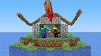Surviving a Haunted Island in Minecraft
