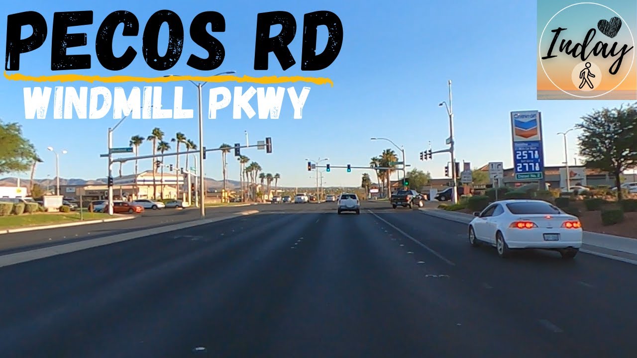 Driving Pecos Road St. Rose Parkway HENDERSON Nevada Passed Coronado Center Virtual Drive