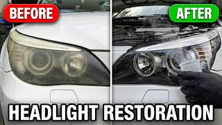 The Ultimate Headlight Restoration! Acetone Vapor Restoration & AUTOONE LED Bulbs