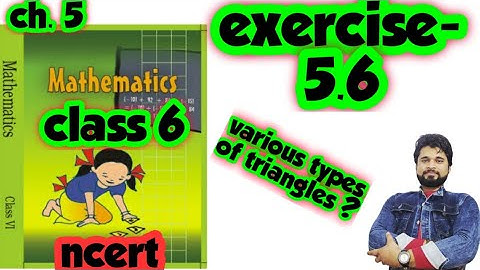 class 6 ncert math solution exercise 5.6 | types of triangles | bsc | @BrahmdevSharmaClasses