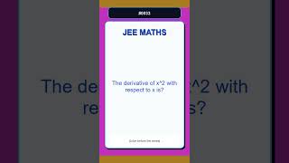 JEE Maths Practice Question 0033 | Calculus | Easy