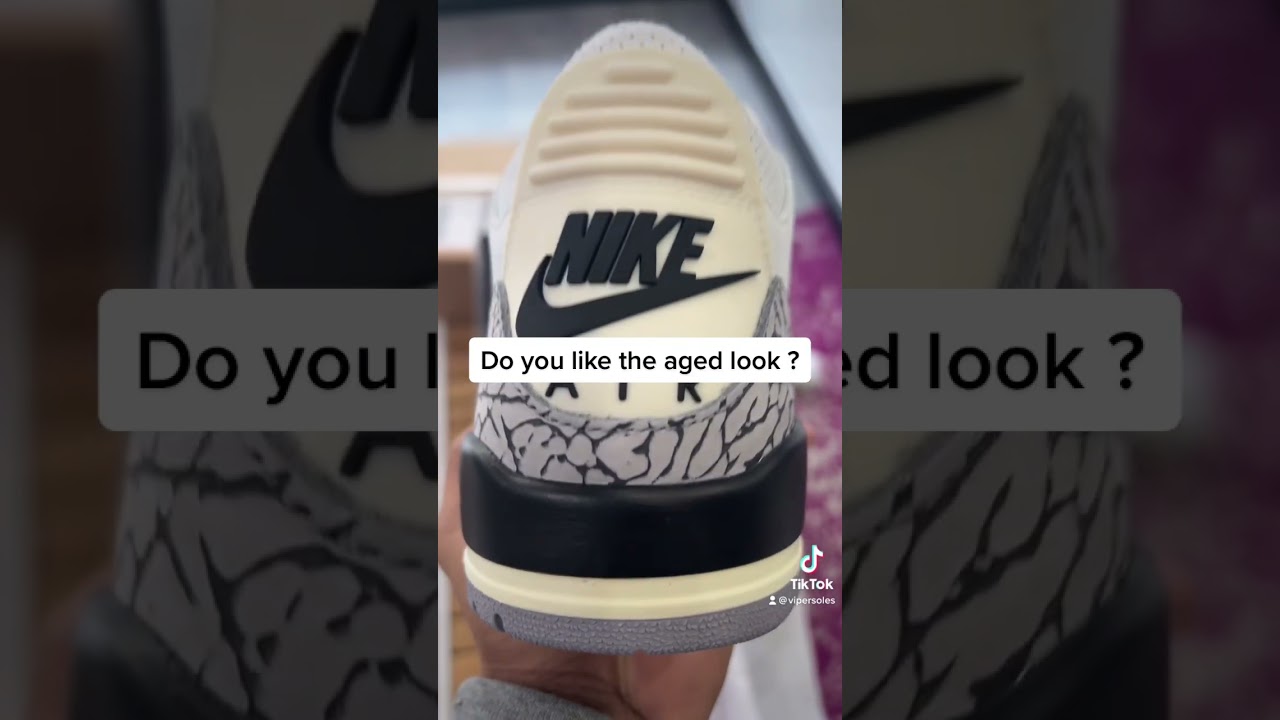 Air Jordan 3 white cement early in hand look❤️‍🔥❤️‍🔥 