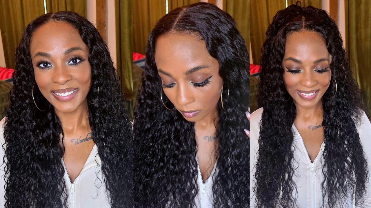 Affordable Water Wave Throw On And Go! Water Wave Wig With Drawstring ft Unice Hair 
