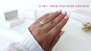 Par de Alianças de Prata 950 - O ínicio do seu Para Sempre com a Stucci!