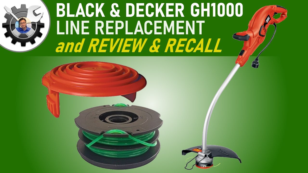 3 Spool Kit for Black & Decker Grass Hog XP, 14 String Trimmer, GH1000  Type 4