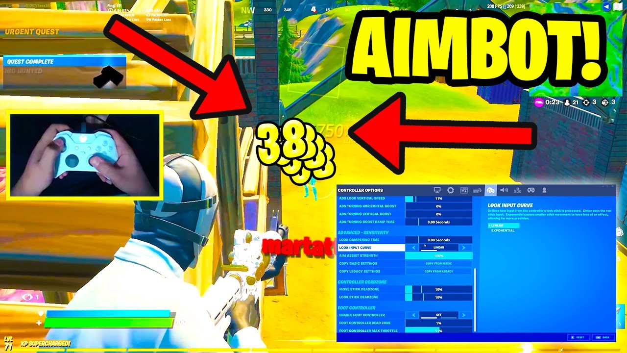 "DOWN FOR REAL 😔" + Best Linear Aimbot Settings for 100% Accuracy 🎯 (PS4/PC/XBOX/PS5)
