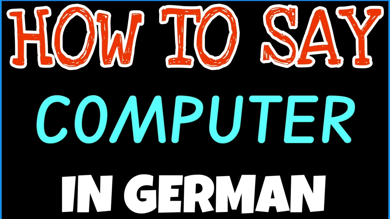 Computer In German Know German for Tech? Master These 15 Essential Office Words ...