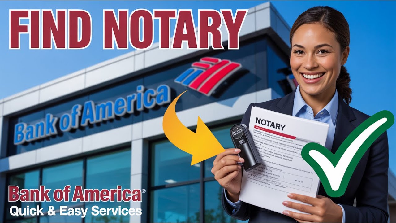How to Find a Notary at a Bank of America Branch (Services) - YouTube