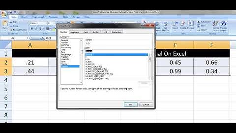 How To Remove Number Before Decimal On Excel