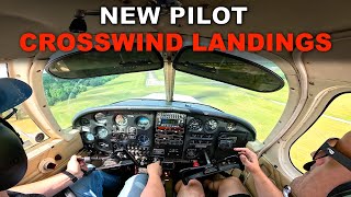 New Pilot Practices Touch and Goes in Gusty Crosswinds | 2nd Lesson in a Piper Cherokee 140 screenshot 4