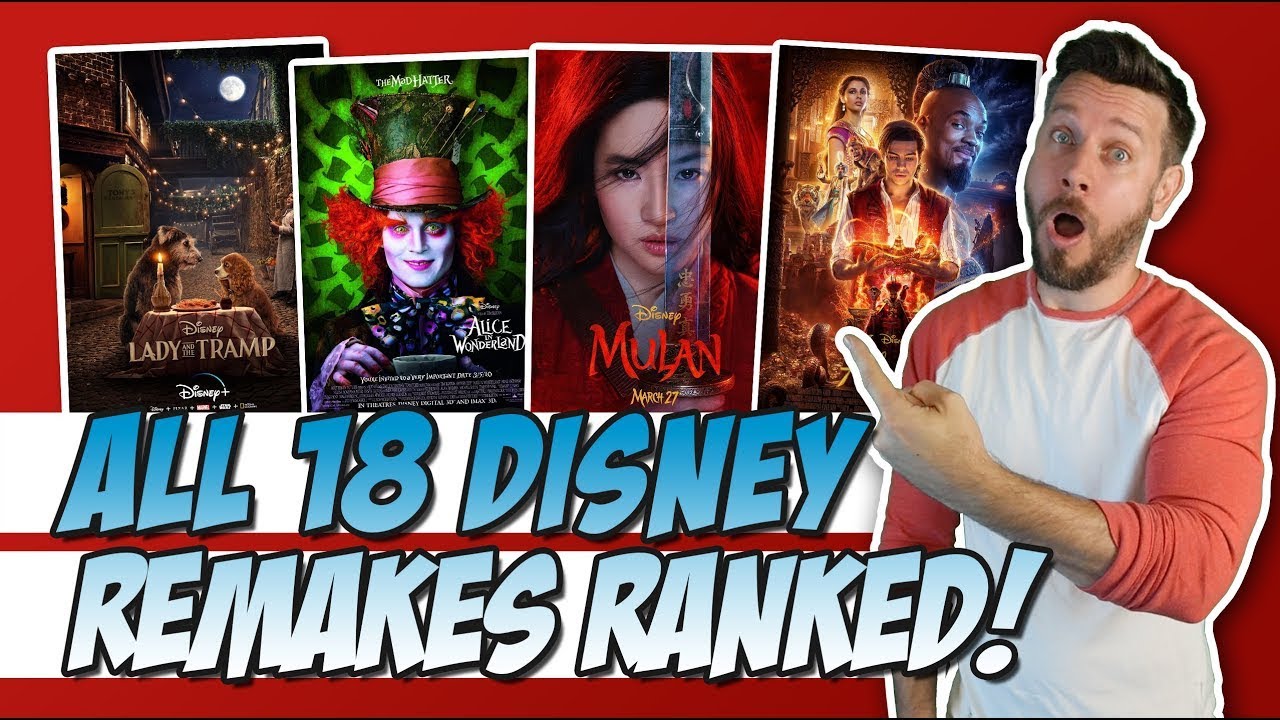 DISNEY LIVE-ACTION REMAKES - All 17 Movies Ranked Worst to Best (w/ Mulan)  