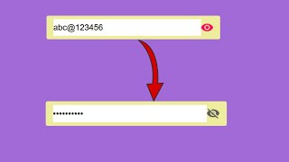 How To Hide And Show Password On Website Using HTML, CSS & JavaScript