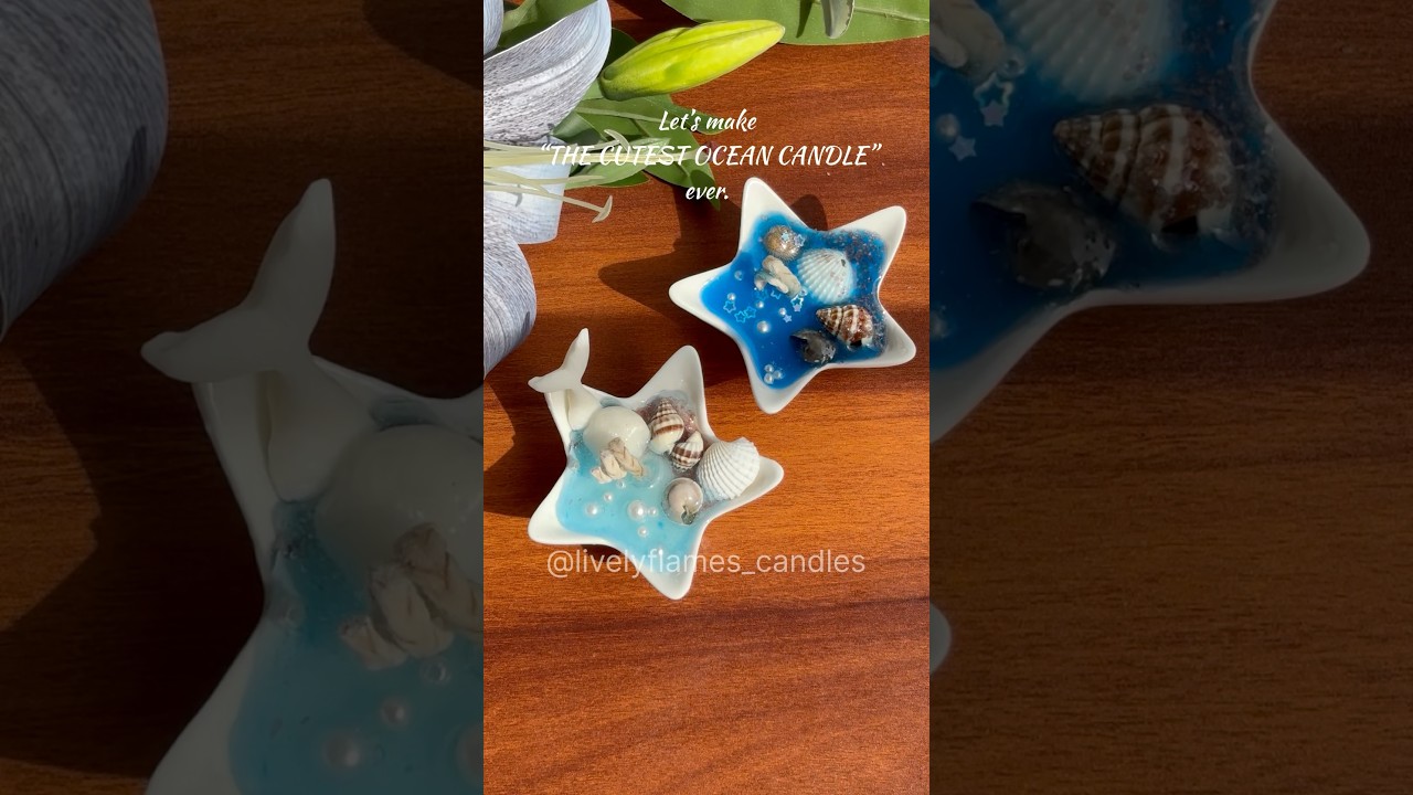 🌊Tiny waves,big vibes-meet the cutest ocean candle! 