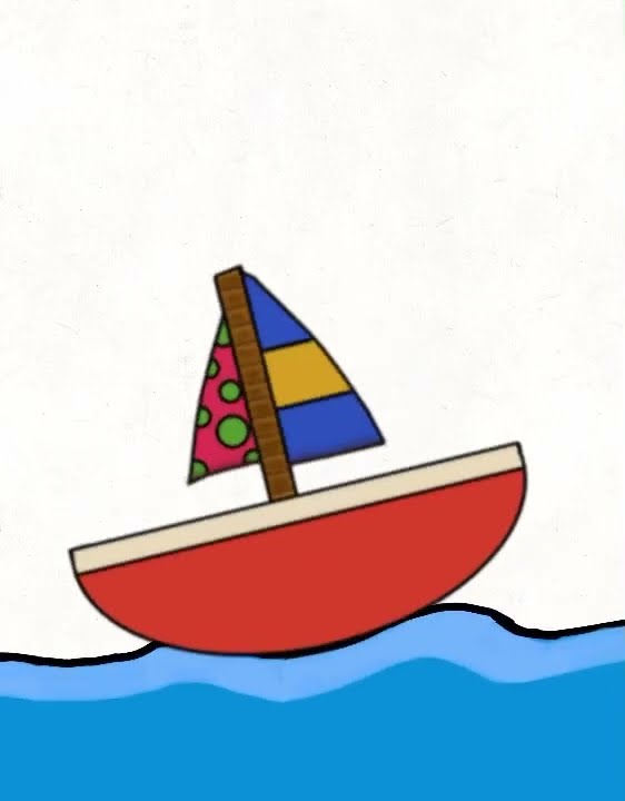 Boat floating #animation (test) - YouTube
