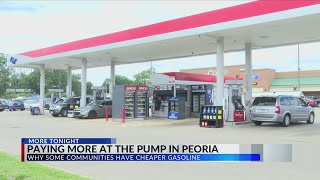 Drivers feeling the difference as local gas prices remain higher than nearby communities