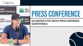 Iga Swiatek | Post-match Press Conference Quarterfinals #IBI24