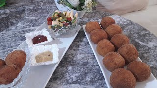 كروكيت البطاطس بالدجاج روعةcroquette pomme de terre fromages avec poulet