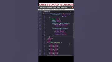 Create Chessboard Illusion With HTML and CSS