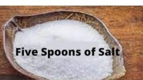 Reciting a story FIVE SPOONS OF SALT